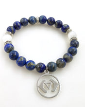 Load image into Gallery viewer, Third Eye Chakra Real Lapis Lazuli Stone Bracelet