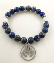 Load image into Gallery viewer, Third Eye Chakra Real Lapis Lazuli Stone Bracelet