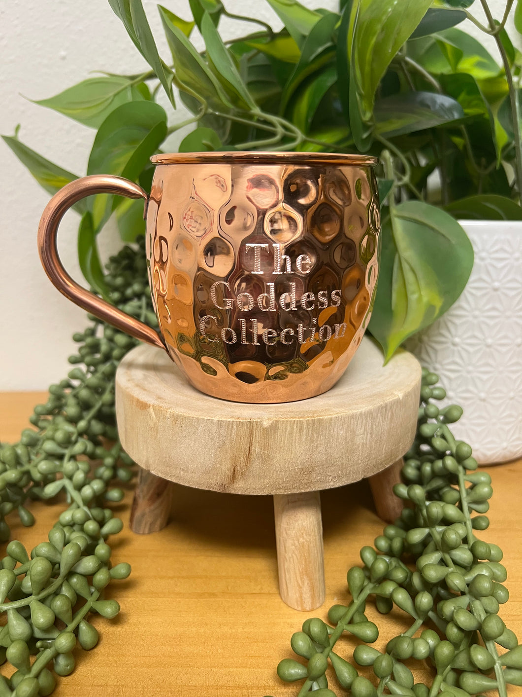 Engraved Copper Cup