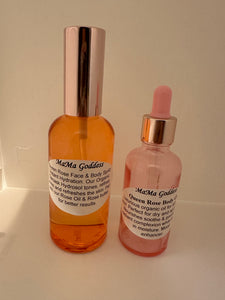 Queen Rose Body Oil & Queen Hydrosol Spritz Package