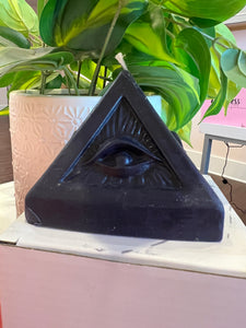 Obsidian Evil Eye Candle