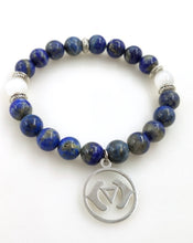 Load image into Gallery viewer, Third Eye Chakra Real Lapis Lazuli Stone Bracelet

