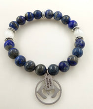 Load image into Gallery viewer, Third Eye Chakra Real Lapis Lazuli Stone Bracelet
