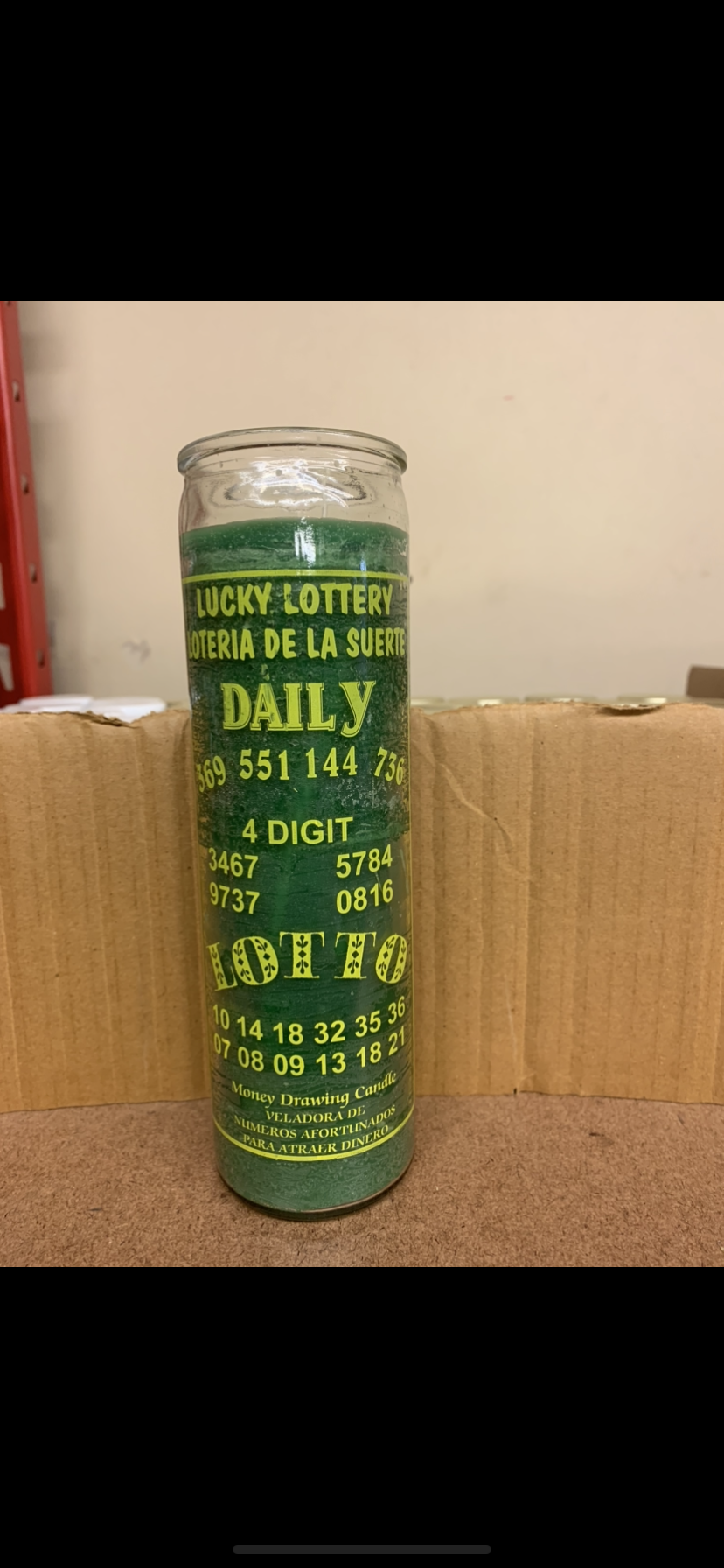 Lucky Day Lotto Candle